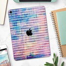 Dripping Blue Paint - Full Body Skin Decal for the Apple iPad Pro 12.9", 11", 10.5", 9.7", Air or Mini (All Models Available)