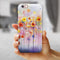 Drizzle Watercolor Flowers V1 iPhone 6/6s or 6/6s Plus 2-Piece Hybrid INK-Fuzed Case