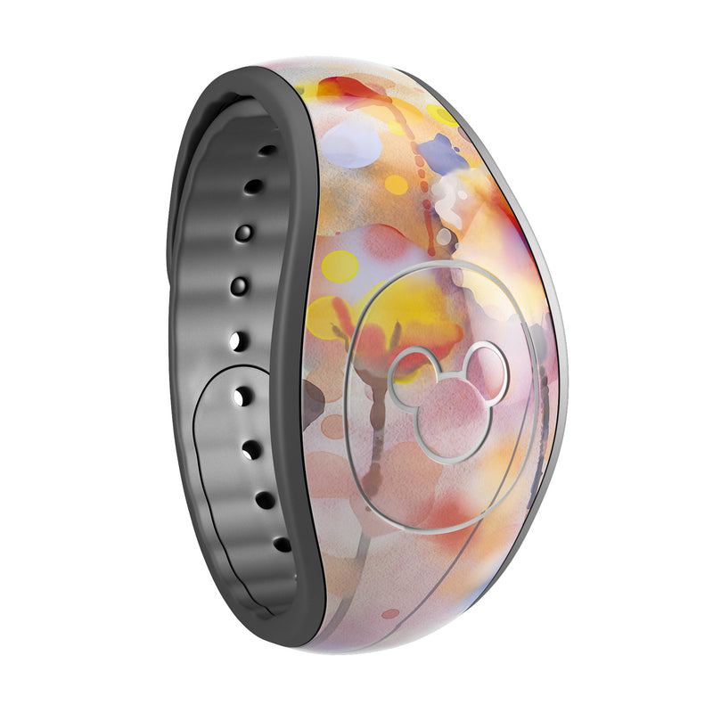 Drizzle Watercolor Flowers V1 - Decal Skin Wrap Kit for the Disney Magic Band