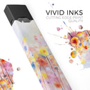 Drizzle Watercolor Flowers V1 - Premium Decal Protective Skin-Wrap Sticker compatible with the Juul Labs vaping device
