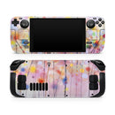 Drizzle Watercolor Flowers V1 // Vinyl Skin Wrap for Steam Deck OLED & Steam Deck (LCD) — Soft Matte or Ultra Gloss