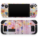 Drizzle Watercolor Flowers V1 // Vinyl Skin Wrap for Steam Deck OLED & Steam Deck (LCD) — Soft Matte or Ultra Gloss