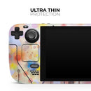 Drizzle Watercolor Flowers V1 // Vinyl Skin Wrap for Steam Deck OLED & Steam Deck (LCD) — Soft Matte or Ultra Gloss