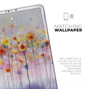 Drizzle Watercolor Flowers V1 - Full Body Skin Decal for the Apple iPad Pro 12.9", 11", 10.5", 9.7", Air or Mini (All Models Available)