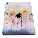 Drizzle Watercolor Flowers V1 - Full Body Skin Decal for the Apple iPad Pro 12.9", 11", 10.5", 9.7", Air or Mini (All Models Available)