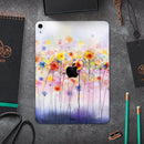 Drizzle Watercolor Flowers V1 - Full Body Skin Decal for the Apple iPad Pro 12.9", 11", 10.5", 9.7", Air or Mini (All Models Available)