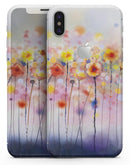 Drizzle Watercolor Flowers V1 - iPhone X Skin-Kit