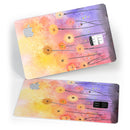 Drizzle Watercolor Flowers V2 - Premium Protective Decal Skin-Kit for the Apple Credit Card