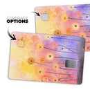 Drizzle Watercolor Flowers V2 - Premium Protective Decal Skin-Kit for the Apple Credit Card
