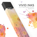 Drizzle Watercolor Flowers V2 - Premium Decal Protective Skin-Wrap Sticker compatible with the Juul Labs vaping device