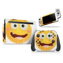 Drooling Friendly Emoticons // Skin Decal Wrap Kit for Nintendo Switch Console & Dock, Joy-Cons, Pro Controller, Lite, 3DS XL, 2DS XL, DSi, or Wii - Vinyl Skin Wrap for Nintendo Switch 2, OLED, Lite, Pro Controller, Wii & Classic Handhelds