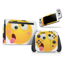 Drunk Friendly Emoticons // Skin Decal Wrap Kit for Nintendo Switch Console & Dock, Joy-Cons, Pro Controller, Lite, 3DS XL, 2DS XL, DSi, or Wii - Vinyl Skin Wrap for Nintendo Switch 2, OLED, Lite, Pro Controller, Wii & Classic Handhelds