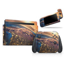 Earth in Space V1 // Skin Decal Wrap Kit for Nintendo Switch Console & Dock, Joy-Cons, Pro Controller, Lite, 3DS XL, 2DS XL, DSi, or Wii - Vinyl Skin Wrap for Nintendo Switch 2, OLED, Lite, Pro Controller, Wii & Classic Handhelds