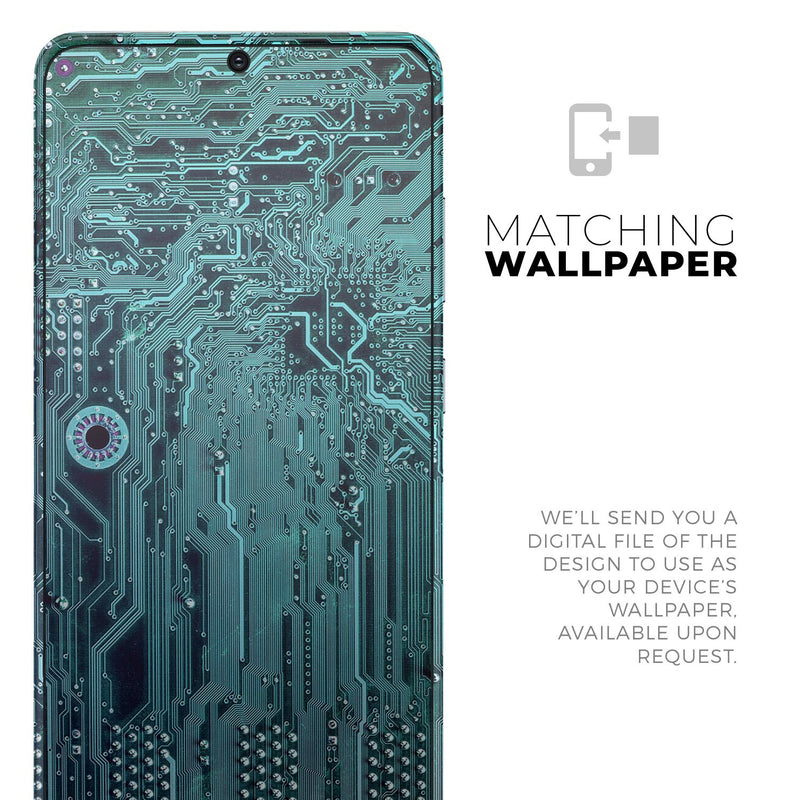 Electric Circuit Board V5 - Full Body Skin Decal Wrap Kit for Samsung Galaxy Phones