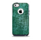 Emerald Green Choppy Pattern Skin for the iPhone 5c OtterBox Commuter Case