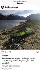 This camping spot was one of Ryan's last and has inspired this T-shirt design.  Ryan was always looking for the spots that were not the ordinary places to visit.  Beauty, however, was a requirement!
