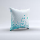 Escaping Butterfly Floral ink-Fuzed Decorative Throw Pillow