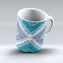 The-Ethnic-Aztec-Blue-and-Pink-Point-ink-fuzed-Ceramic-Coffee-Mug