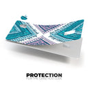 Ethnic Aztec Blue and Pink Point - Premium Protective Decal Skin-Kit for the Apple Credit Card