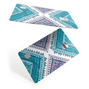 Ethnic Aztec Blue and Pink Point - Premium Protective Decal Skin-Kit for the Apple Credit Card