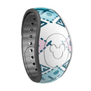 Ethnic Aztec Blue and Pink Point - Decal Skin Wrap Kit for the Disney Magic Band