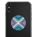 Ethnic Aztec Blue and Pink Point - Skin Kit for PopSockets and other Smartphone Extendable Grips & Stands