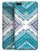 Ethnic Aztec Blue and Pink Point - Skin-kit for the iPhone 8 or 8 Plus