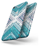 Ethnic Aztec Blue and Pink Point - Skin-kit for the iPhone 8 or 8 Plus