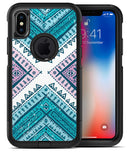 Ethnic Aztec Blue and Pink Point - iPhone X OtterBox Case & Skin Kits