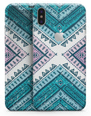 Ethnic Aztec Blue and Pink Point - iPhone X Skin-Kit