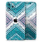 Ethnic Aztec Blue and Pink Point - Skin-Kit compatible with the Apple iPhone 13, 13 Pro Max, 13 Mini, 13 Pro, iPhone 12, iPhone 11 (All iPhones Available)