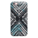 Ethnic Aztec Navy Point iPhone 6/6s or 6/6s Plus 2-Piece Hybrid INK-Fuzed Case