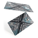 Ethnic Aztec Navy Point - Premium Protective Decal Skin-Kit for the Apple Credit Card