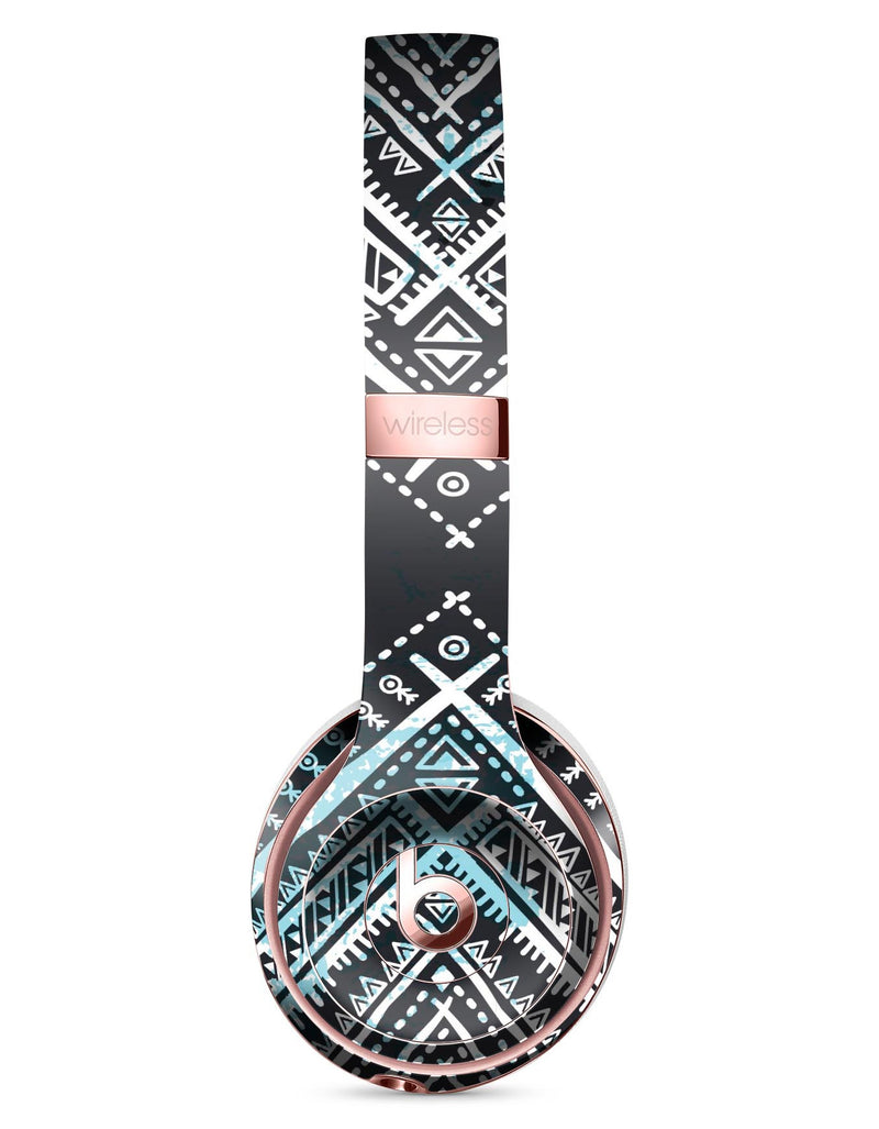 Ethnic Aztec Navy Point Full-Body Skin Kit for the Beats by Dre Solo 3 Wireless Headphones