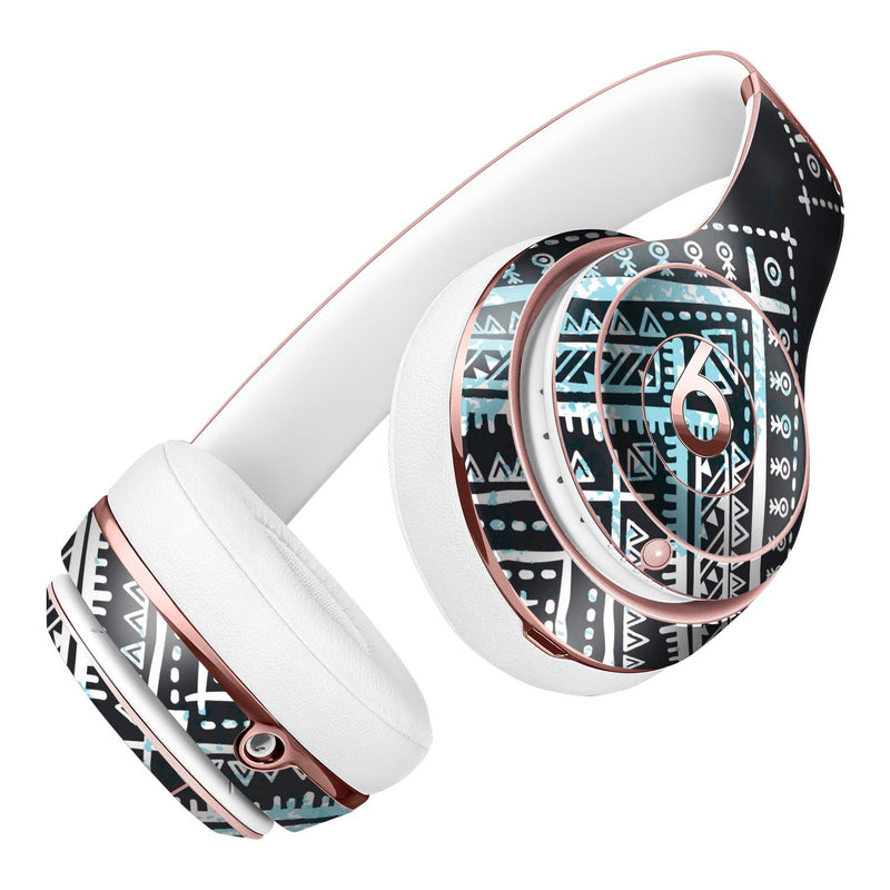Ethnic Aztec Navy Point Full-Body Skin Kit for the Beats by Dre Solo 3 Wireless Headphones
