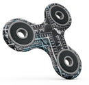 Ethnic Aztec Navy Point Full-Body Fidget Spinner Skin-Kit
