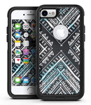Ethnic Aztec Navy Point - iPhone 7 or 7 Plus Commuter Case Skin Kit