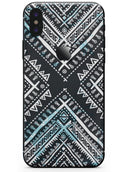 Ethnic Aztec Navy Point - iPhone X Skin-Kit