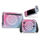Ethnic Indian Tie-Dye Circle // Skin Decal Wrap Kit for Nintendo Switch Console & Dock, Joy-Cons, Pro Controller, Lite, 3DS XL, 2DS XL, DSi, or Wii - Vinyl Skin Wrap for Nintendo Switch 2, OLED, Lite, Pro Controller, Wii & Classic Handhelds