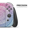 Ethnic Indian Tie-Dye Circle // Skin Decal Wrap Kit for Nintendo Switch Console & Dock, Joy-Cons, Pro Controller, Lite, 3DS XL, 2DS XL, DSi, or Wii - Vinyl Skin Wrap for Nintendo Switch 2, OLED, Lite, Pro Controller, Wii & Classic Handhelds