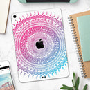 Ethnic Indian Tie-Dye Circle - Full Body Skin Decal for the Apple iPad Pro 12.9", 11", 10.5", 9.7", Air or Mini (All Models Available)