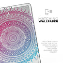Ethnic Indian Tie-Dye Circle - Full Body Skin Decal for the Apple iPad Pro 12.9", 11", 10.5", 9.7", Air or Mini (All Models Available)