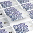 Ethnic Indian Vector Ornament - Premium Protective Decal Skin-Kit for the Apple Credit Card