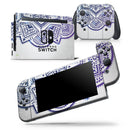 Ethnic Indian Vector Ornament - Skin Wrap Decal for Nintendo Switch Lite Console & Dock - 3DS XL - 2DS - Pro - DSi - Wii - Joy-Con Gaming Controller
