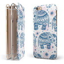Ethnic Navy Seamless Aztec Elephant iPhone 6/6s or 6/6s Plus 2-Piece Hybrid INK-Fuzed Case