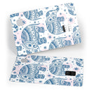 Ethnic Navy Seamless Aztec Elephant - Premium Protective Decal Skin-Kit for the Apple Credit Card