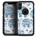 Ethnic Navy Seamless Aztec Elephant - Skin Kit for the iPhone OtterBox Cases
