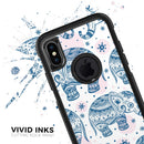Ethnic Navy Seamless Aztec Elephant - Skin Kit for the iPhone OtterBox Cases