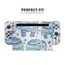 Ethnic Navy Seamless Aztec Elephant // Skin Decal Wrap Kit for Nintendo Switch Console & Dock, Joy-Cons, Pro Controller, Lite, 3DS XL, 2DS XL, DSi, or Wii - Vinyl Skin Wrap for Nintendo Switch 2, OLED, Lite, Pro Controller, Wii & Classic Handhelds