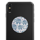 Ethnic Navy Seamless Aztec Elephant - Skin Kit for PopSockets and other Smartphone Extendable Grips & Stands